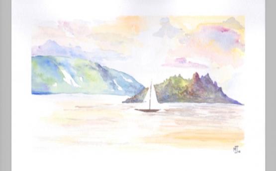 aquarelle bateau mathilde jacques polyedre seynod