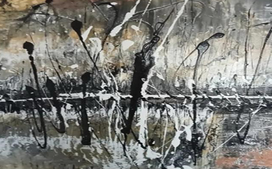 exposition peintures abstraites Bérangère Salome polyèdre seynod annecy