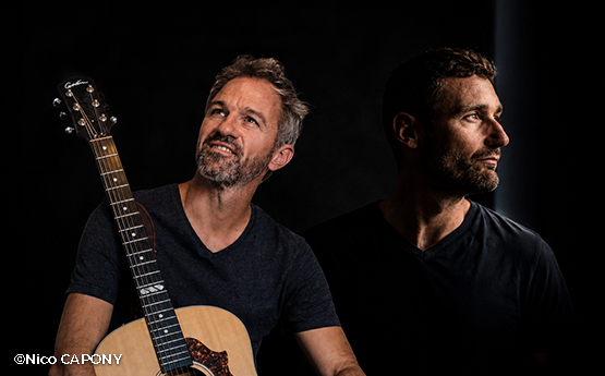 Nico capony avec sa guitare et Ex-S-Yo concert polyèdre seynod annecy