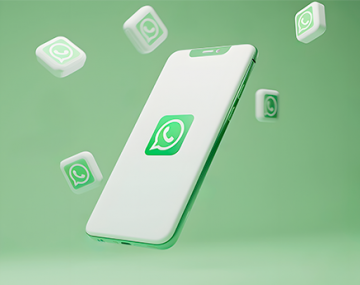 smartphone avec logo WhatsApp