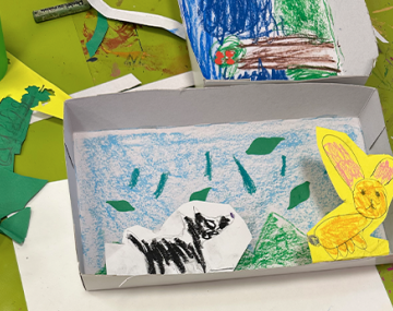 maquette paysage réalisée par enfant polyèdre seynod annecy