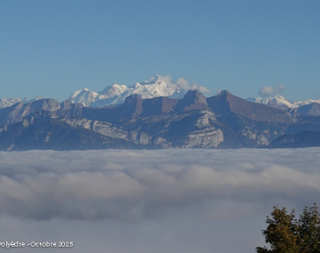 mont blanc vue du Salève polyèdre seynod annecy